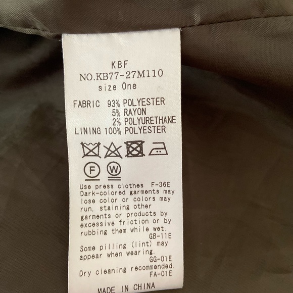 Dark olive green long coat from Japan. - Picture 5 of 5